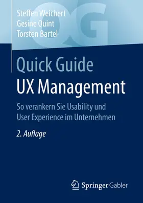Weichert / Quint / Bartel | Quick Guide UX Management | E-Book | sack.de
