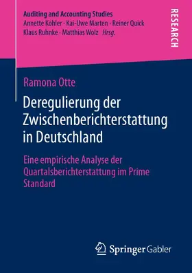 Otte | Deregulierung der Zwischenberichterstattung in Deutschland | E-Book | www.sack.de