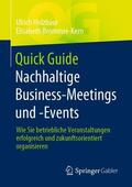 Brommer-Kern / Holzbaur |  Quick Guide Nachhaltige Business-Meetings und -Events | Buch |  Sack Fachmedien