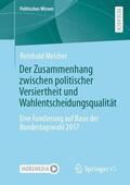 Melcher |  Der Zusammenhang zwischen politischer Versiertheit und Wahlentscheidungsqualität | Buch |  Sack Fachmedien