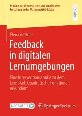 de Vries |  Feedback in digitalen Lernumgebungen | Buch |  Sack Fachmedien