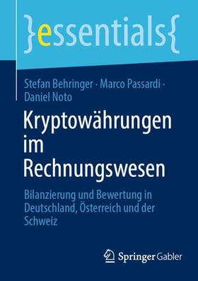 Behringer / Noto / Passardi | Kryptowährungen im Rechnungswesen | Buch | sack.de