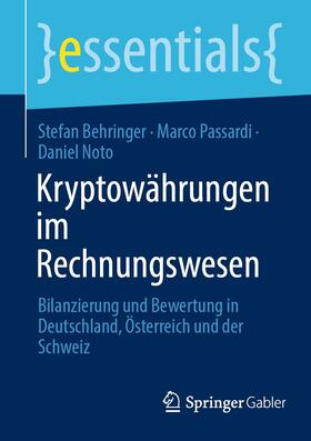 Behringer / Passardi / Noto |  Kryptowährungen im Rechnungswesen | eBook | Sack Fachmedien