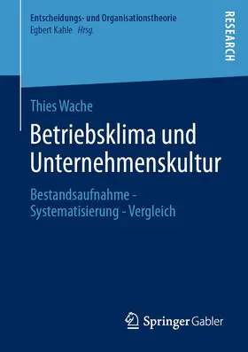 Wache |  Betriebsklima und Unternehmenskultur | Buch |  Sack Fachmedien