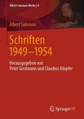 Salomon / Gostmann / Härpfer |  Schriften 1949 - 1954 | Buch |  Sack Fachmedien