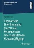 Fries |  Dogmatische Einordnung und prozessuale Konsequenzen einer quantitativen Klageermäßigung | Buch |  Sack Fachmedien