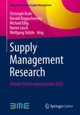 Bode / Bogaschewsky / Eßig |  Supply Management Research | eBook | Sack Fachmedien