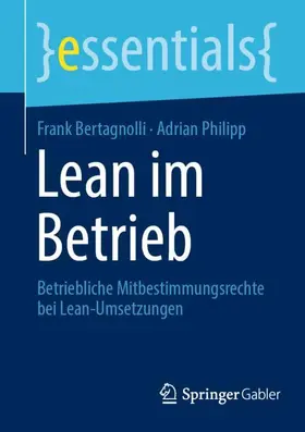 Philipp / Bertagnolli |  Lean im Betrieb | Buch |  Sack Fachmedien