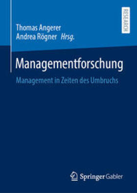 Angerer / Roegner | Managementforschung | E-Book | sack.de