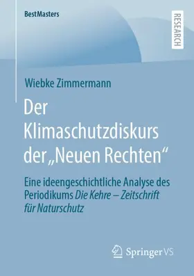 Zimmermann |  Der Klimaschutzdiskurs der "Neuen Rechten" | Buch |  Sack Fachmedien