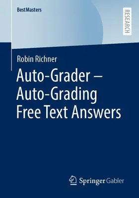 Richner |  Auto-Grader - Auto-Grading Free Text Answers | eBook | Sack Fachmedien