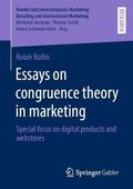 Rollin |  Essays on congruence theory in marketing | Buch |  Sack Fachmedien