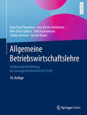 Thommen / Achleitner / Gilbert | Allgemeine Betriebswirtschaftslehre | E-Book | sack.de