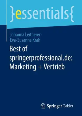 Krah / Leitherer |  Best of springerprofessional.de: Marketing + Vertrieb | Buch |  Sack Fachmedien
