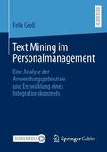 Groß |  Text Mining im Personalmanagement | Buch |  Sack Fachmedien