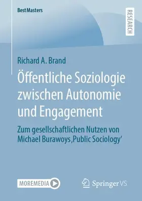 Brand |  Öffentliche Soziologie zwischen Autonomie und Engagement | Buch |  Sack Fachmedien