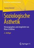 Simmel / Lichtblau |  Soziologische Ästhetik | Buch |  Sack Fachmedien