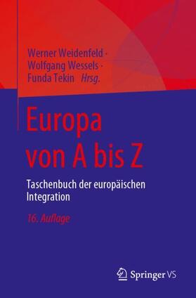 Weidenfeld / Tekin / Wessels | Europa von A bis Z | Buch | 978-3-658-41004-9 | sack.de