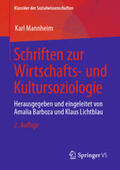 Mannheim / Barboza / Lichtblau |  Schriften zur Wirtschafts- und Kultursoziologie | eBook | Sack Fachmedien