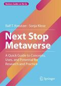 Kreutzer / Klose |  Next Stop Metaverse | Buch |  Sack Fachmedien