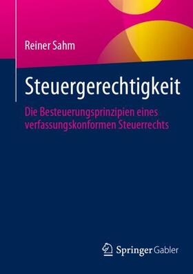 Sahm | Steuergerechtigkeit | Buch | 978-3-658-41325-5 | sack.de