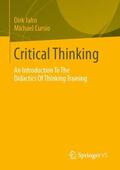Cursio / Jahn |  Critical Thinking | Buch |  Sack Fachmedien