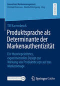 Karrenbrock |  Produktsprache als Determinante der Markenauthentizität | eBook | Sack Fachmedien