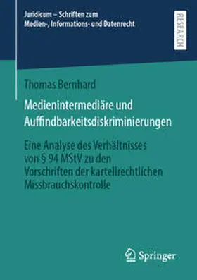 Bernhard |  Medienintermediäre und Auffindbarkeitsdiskriminierungen | eBook | Sack Fachmedien
