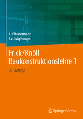 Hestermann / Rongen | Frick/Knöll Baukonstruktionslehre 1 | E-Book | sack.de