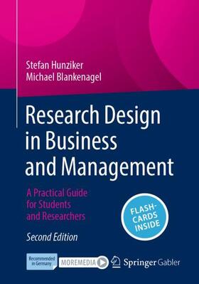 Blankenagel / Hunziker |  Research Design in Business and Management | Buch |  Sack Fachmedien