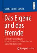 Günther |  Das Eigene und das Fremde | Buch |  Sack Fachmedien