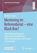Gergen |  Mentoring im Referendariat - eine Black Box? | Buch |  Sack Fachmedien