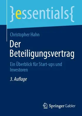Hahn |  Der Beteiligungsvertrag | Buch |  Sack Fachmedien