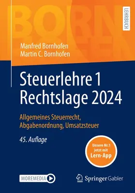 Bornhofen |  Steuerlehre 1 Rechtslage 2024 | Buch |  Sack Fachmedien