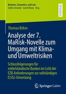 Böhm |  Analyse der 7. MaRisk-Novelle zum Umgang mit Klima- und Umweltrisiken | eBook | Sack Fachmedien