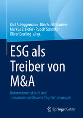Niggemann / Dahlhausen / Hofer |  ESG als Treiber von M&A | eBook | Sack Fachmedien