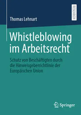 Lehnart |  Whistleblowing im Arbeitsrecht | Buch |  Sack Fachmedien
