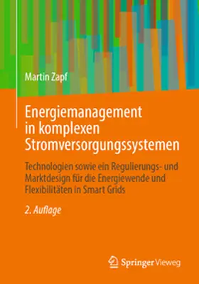 Zapf |  Energiemanagement in komplexen Stromversorgungssystemen | Buch |  Sack Fachmedien