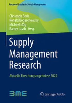 Bode / Bogaschewsky / Eßig | Supply Management Research | E-Book | sack.de