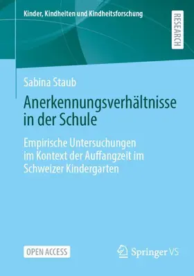 Staub |  Anerkennungsverhältnisse in der Schule | Buch |  Sack Fachmedien