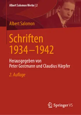 Gostmann / Salomon / Härpfer |  Schriften 1934 - 1942 | eBook | Sack Fachmedien
