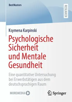 Karpinski | Psychologische Sicherheit und Mentale Gesundheit | Buch | 978-3-658-46260-4 | sack.de