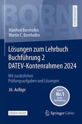 Bornhofen |  Lösungen zum Lehrbuch Buchführung 2 DATEV-Kontenrahmen 2024 | eBook | Sack Fachmedien