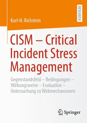 Richstein |  CISM  - Critical Incident Stress Management | Buch |  Sack Fachmedien