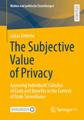 Antoine | The Subjective Value of Privacy | E-Book | www.sack.de