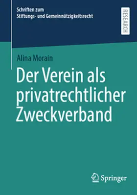 Morain |  Der Verein als privatrechtlicher Zweckverband | Buch |  Sack Fachmedien