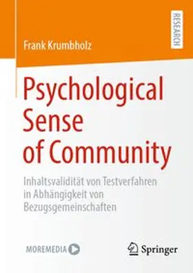Krumbholz | Psychological Sense of Community | E-Book | www.sack.de