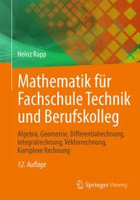 Rapp |  Mathematik für Fachschule Technik und Berufskolleg | eBook | Sack Fachmedien