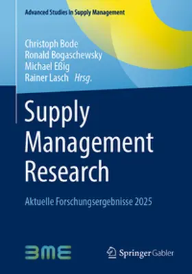 Bode / Bogaschewsky / Eßig |  Supply Management Research | eBook | Sack Fachmedien