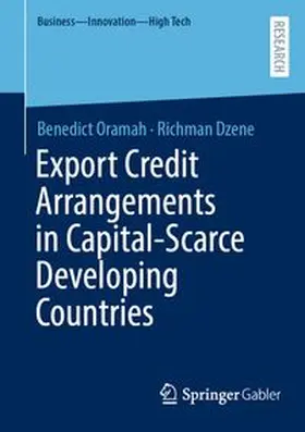 Oramah / Dzene | Export Credit Arrangements in Capital-Scarce Developing Countries | E-Book | www.sack.de